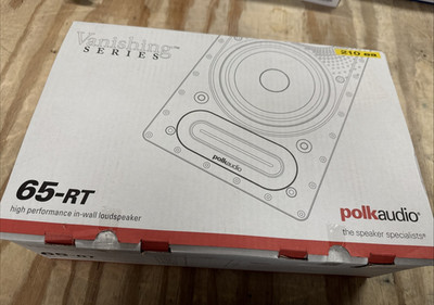 Polk Audio 65-RT Vanishing Series Premium In Wall Speaker - Each (White)