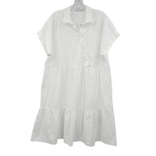 Chico's Women's Tiered Dress White Size 2