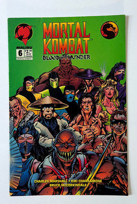 Mortal Kombat Blood and Thunder #6 Patrick Rolo Cover Art, 1994, Malibu Comics
