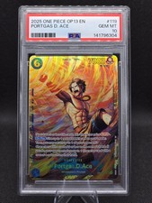 2025 One Piece OP13-119 Portgas D. Ace SEC Secret Rare PSA-10