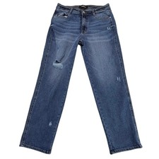 Jordache Women's High Rise Curvy Mom Denim Jeans Size 10 Medium Wash Straight