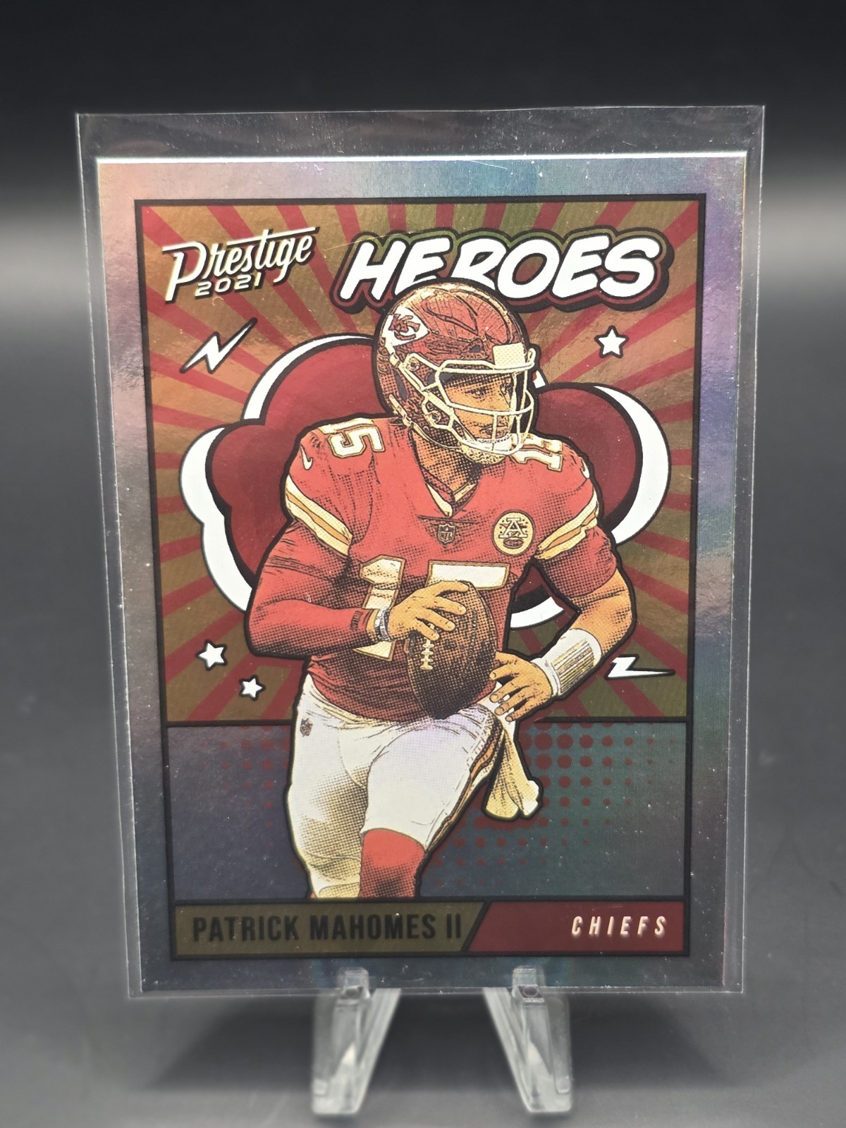 PATRICK MAHOMES II #HE-3 2021 PANINI PRESTIGE CHIEFS HEROES