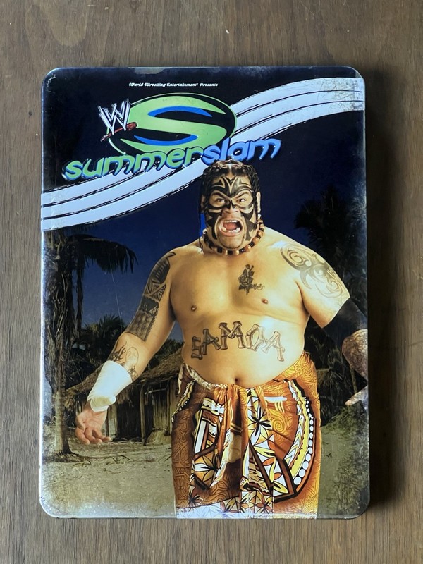 WWE SummerSlam 2007 DVD + Steelbook Collector Case Samoa Joe Triple H Bundle