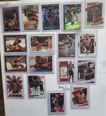 Jon Jones Finest Moments Of Truth Title Shot Poster Card Lot 17 Cards Goat