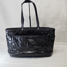 COACH STITCHED PATENT LEATHER DIAPER BAG MULTIFUNCTION TOTE F17940