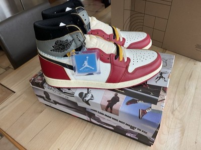 Nike Air Jordan 1 x Union 47,5 US 13 HV8563-600 Varsity Red Shadow Grey Neu