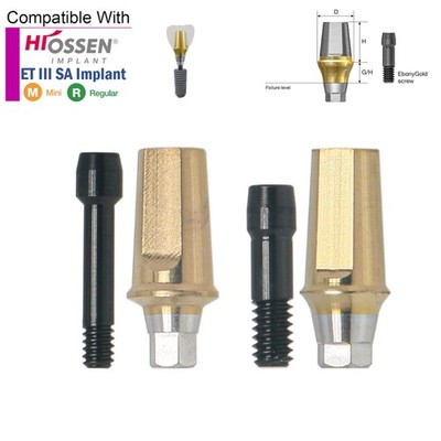 US Hex Mini/Regular Straight Transfer Abutment Compatible with Osstem Hiossen