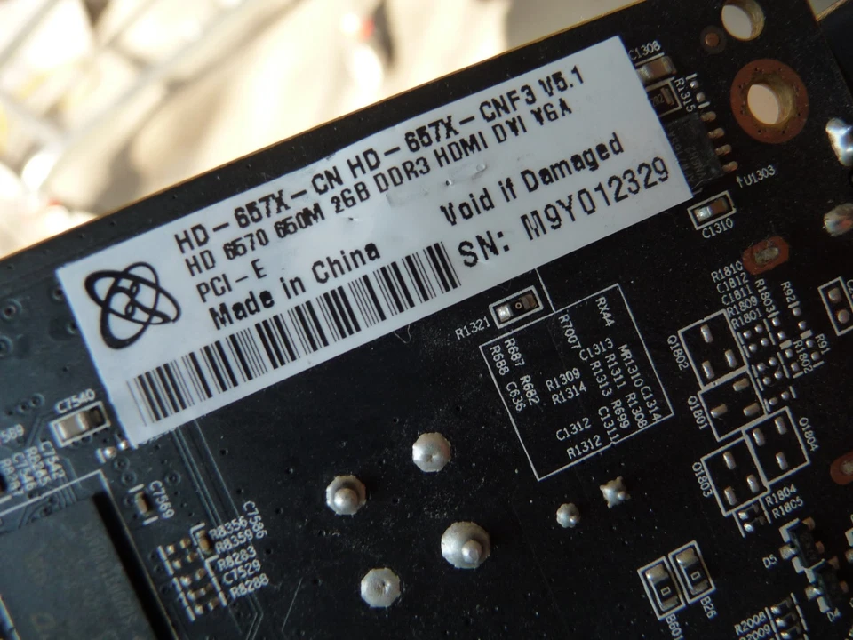 AU SELLER AMD XFX RADEON HD6570 1GB GDDR3 PCIE HDMI DVI GPU CARD HD-657X-CNF3 V5 - Image 3 of 4