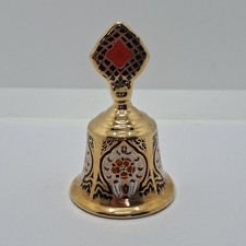 Burtondale Bone China Imari Bell Hand Painted Staffordshire Pottery Vintage