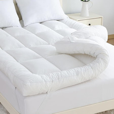 Whatsbedding 5 Inch Memory Foam Mattress Topper Full for Pressure Relief, 100 