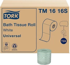 Tork Septic Safe Toilet Paper, White, 2-Ply 100% Recycled, Eco-Friendly, T24 Com