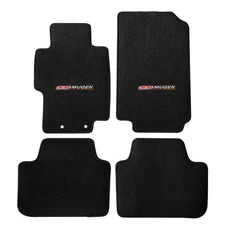 Fit For 04-08 Acura TSX Black Nylon Floor Mats Carpets Front Rear 4PCS w/ Mugen