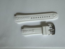 Ladies Swiss Legend Neptune Silicone/Rubber White band strap