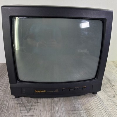 Symphonic ST413B 13'' Retro Gaming Personal Television CRT TV Coaxial Only Tested