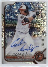 2022 Bowman Chrome Prospect Speckle Refractor 142/299 Creed Willems Auto 0y8o