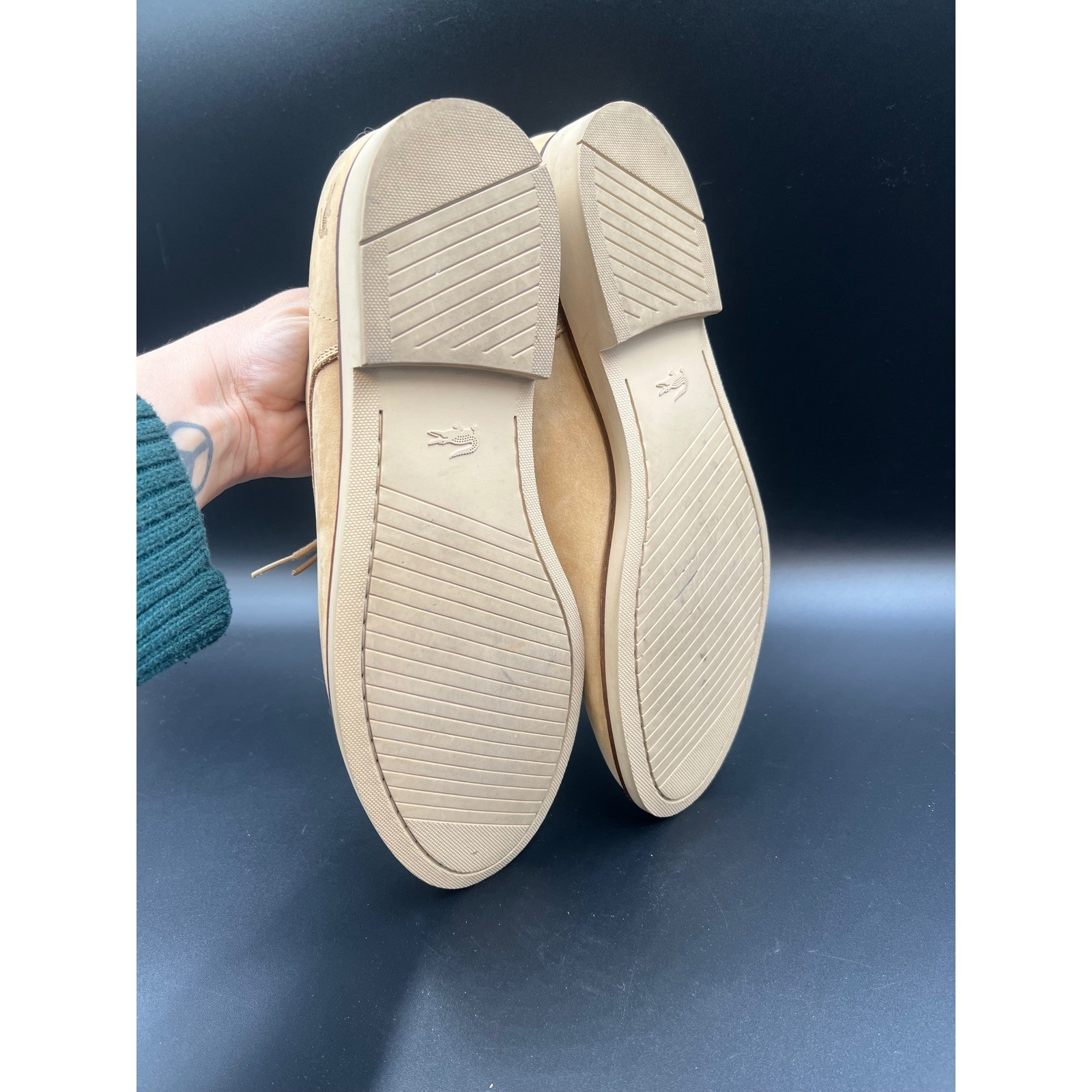 Lacoste Crosley Camel Mens 10.5 Tan Suede Oxford Derby Shoes 7-31CAM0160C21 thumbnail 6