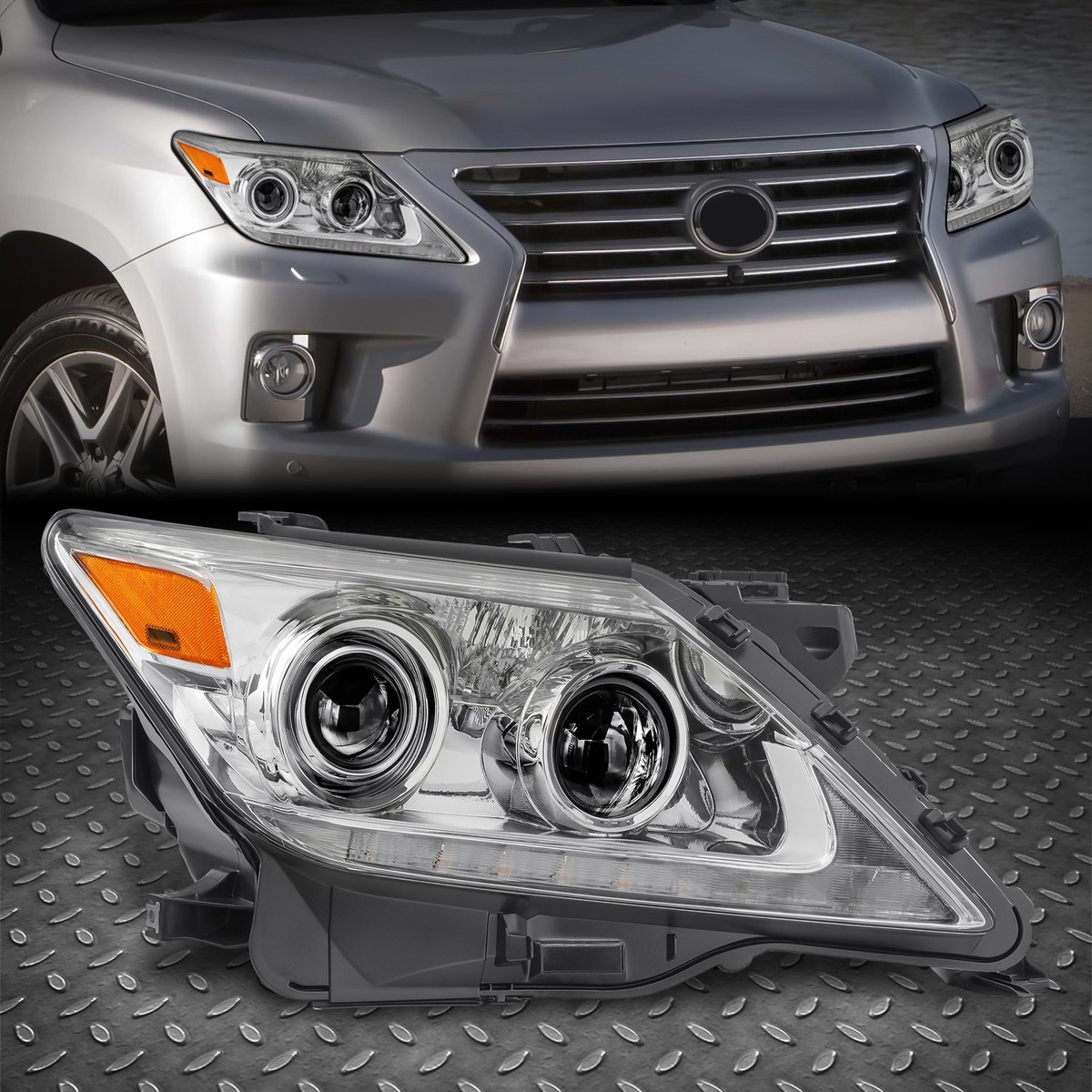 HID] For 13-15 Lexus LX570 OE Style Right Passenger Side Projector