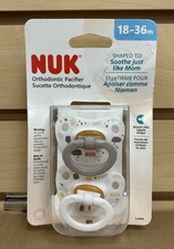 2 Pack NUK Silicone Pacifiers 18-36 Months Balloons Breast Like Orthodontic