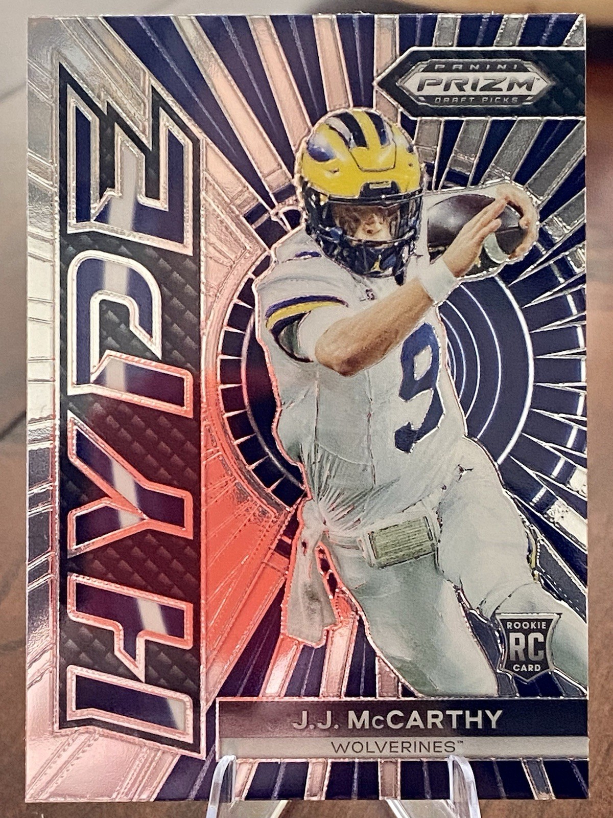 2024 Panini Prizm Draft - Hype insert #HP-JM JJ McCarthy RC