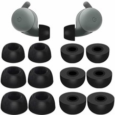 Memory Foam Ear Tips for Google Pixel Buds A-Series, 6 Pairs