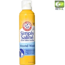 Pack of 4 Simply Saline Wound Wash – Safe, Drug-Free Cleansing for You & Pets