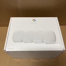 Google Nest WiFi Pro Wi-Fi 6E Reliable System Mesh Wi-Fi Router 4 Pack