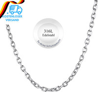 Chainshouse Kette FüR Damen Herren Rolokette Edelstahl Halskette Ankerkette 3/5/