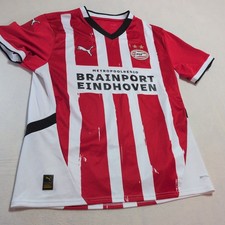 Puma PSV Eindhoven Home Shirt 2024/25 Football Jersey Red White Men's Size Large