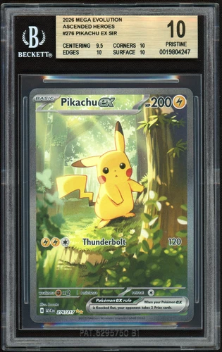 BGS 10 Pikachu ex 276/217 SIR Pokemon Ascended Heroes Special Illustration Rare