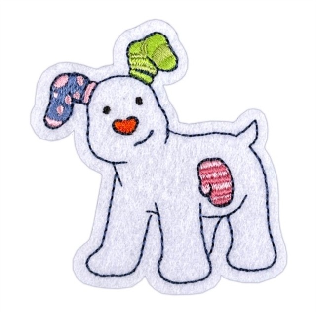 Snowdog Sew On Patch by PAWPRINT FAMILY (General merchandise)
