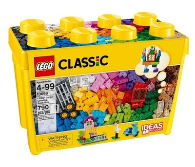 LEGO Classic Large Creative Brick Box 10698 Building Set, for Kids, Boys