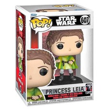 Funko POP! Figura de vinilo Star Wars: Return of the JEDI 40th Leia Bobble Head juguete