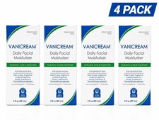 4 Pack Vanicream Daily Facial Moisturizer 3 oz Ceramides & Hyaluronic Acid NEW