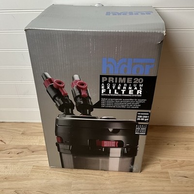 Hydor External Canister Filter Prime 20 - 240 GPH for Aquariums and Turtle Tanks