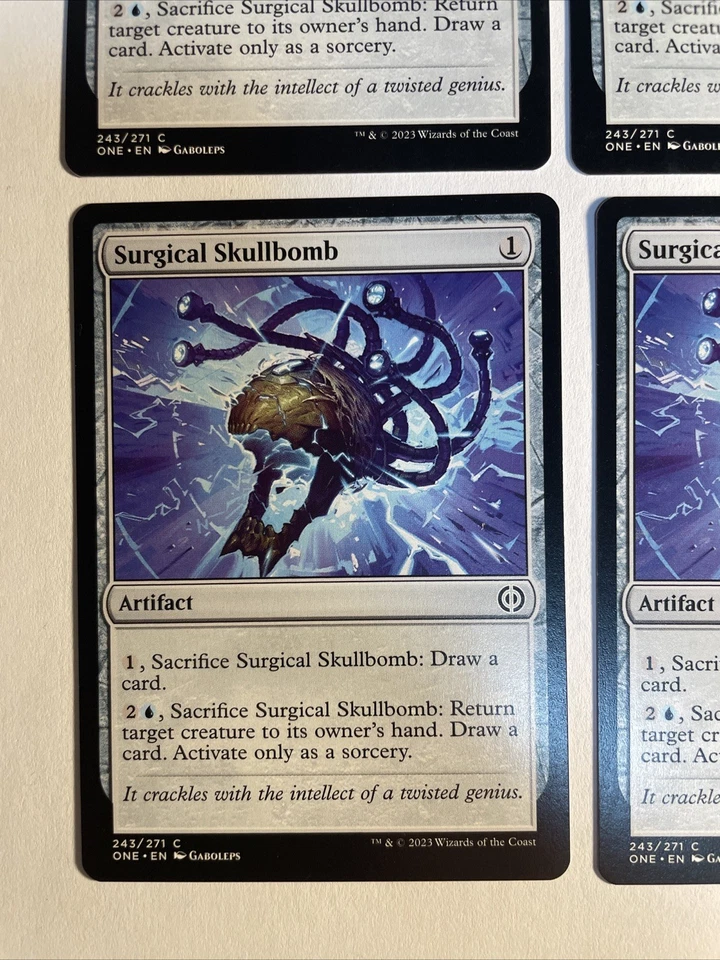 4x Mtg Phyrexia All Will Be One Surgical Skullbomb NM/M Magic The Gathering - Bild 2 von 2