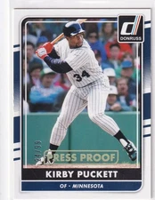 KIRBY PUCKETT /99 DONRUSS GOLD PRESS PROOF PARALLEL TWINS #178 2016 16 PANINI