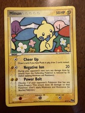 Minun Pokemon TCG “POP Series 3” Rare Holo #4/17 PROMO LP