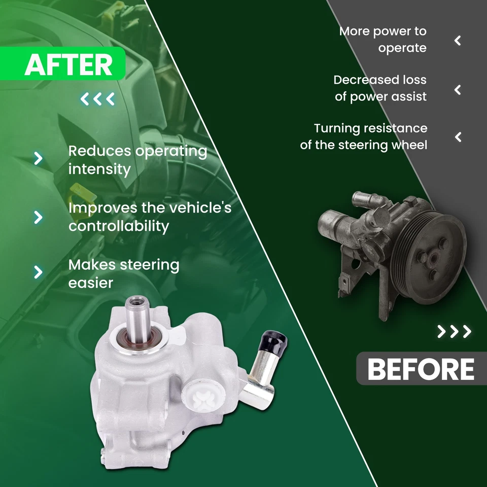 Bomba de dirección asistida apta para Ford E-150 F-250 E-350 F-450 E-550 Econoline Super Duty Foto 4 de 4