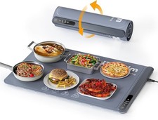 Extra Large Food Warming Tray with Adjustable Temperature Control, Electric Serv