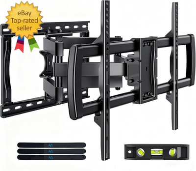 Full Motion TV Wall Mount Bracket for Most 32-85 Inch Tvs,Tv Mount with Dual Art