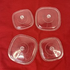 Vintage Chilton Toys Corning Ware White/Blue Pan Dishes Replacement Lids Read