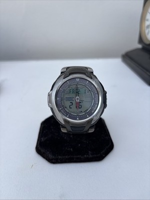 Casio Pro Trek PRG-60T Solar Titanium Triple Sensor - New Battery