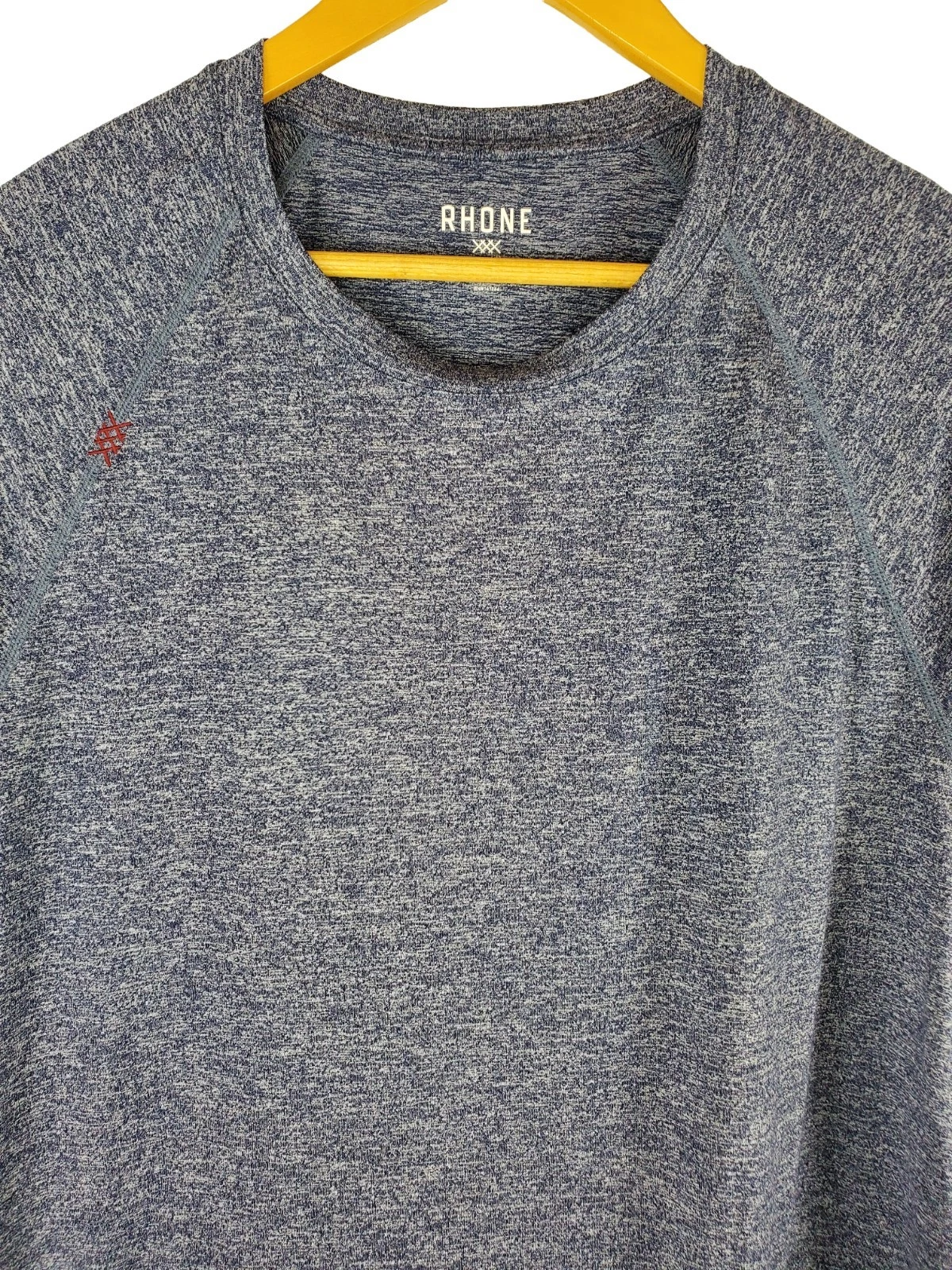 Rhone Mens XL Performance T-Shirt Grey Short Sleeve Athletic Training Tee