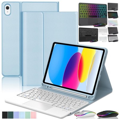 Schutzhülle Für iPad A16 11th Gen 2025/10th Gen 10.9'' 2022 QWERTZ Tastatur Maus