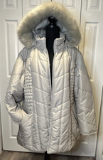 Intl D.e.t.a.i.l.s. Winter Quilted Parka Style Coat Size 3x Gorgeous! Look!