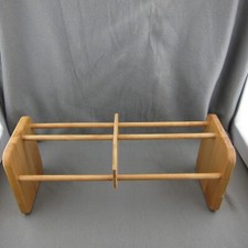 Napa Valley CD DVD VHS Book Adjustable Wood Storage Holder Rack Vintage