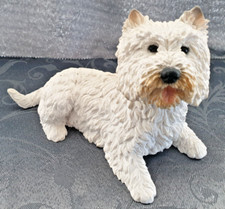 Hund Westi West Highland White Terrier, Fa. Castagna, Italy,  6 cm, massiv