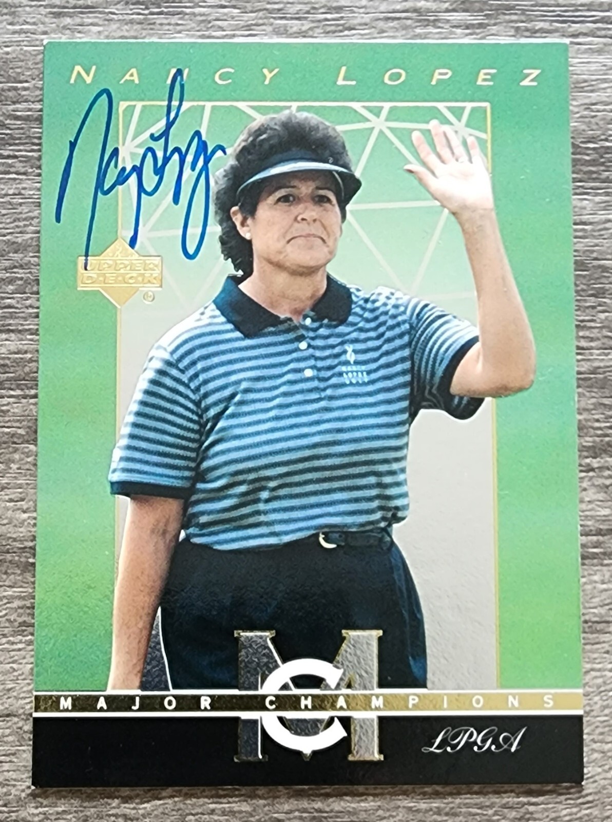 Nancy Lopez Signed 2003 Upper Deck Card #MC9 Golf LPGA PGA HOF Auto LEGEND RAD