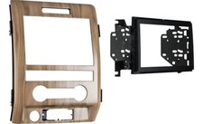 METRA 95-5820DW / DOUBLE DIN DRAPE WALNUT DASH KIT 2011-2012 FORD F-150 W/O NAV