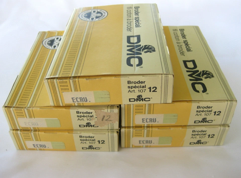 55 DMC Broder Special ECRU # 12 Art. 107 CUTWORK THREAD Skeins - Image 2 of 2